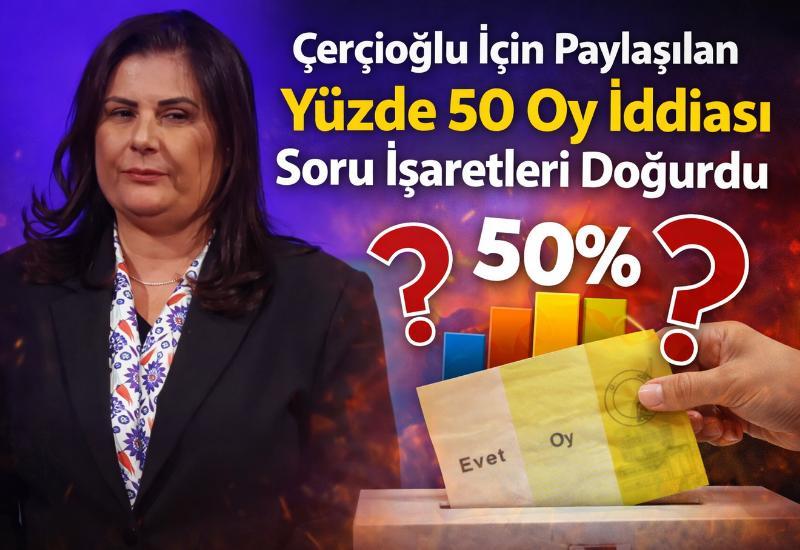 Çerçioğlu için paylaşılan yüzde 50 oy iddiası soru işaretleri doğurdu
