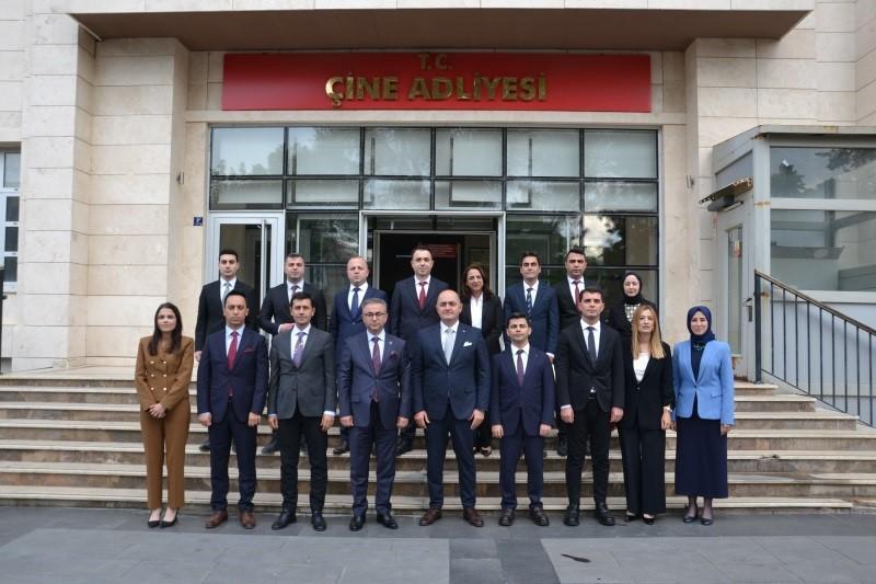 Çine Adliyesi'nde incelemelerde bulundular