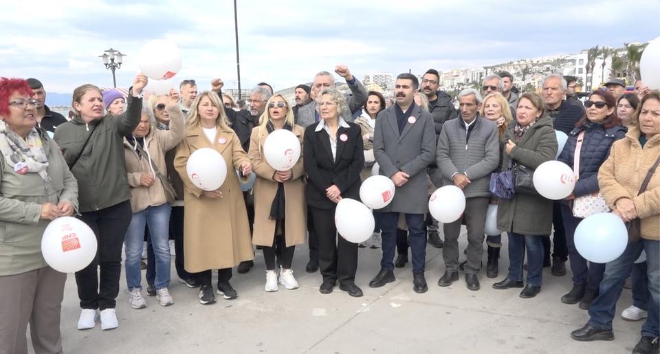 Kuşadası'nda adalet çadırına Günel ailesinden ziyaret