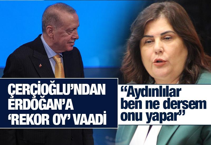 Çerçioğlu'ndan Erdoğan'a 'Rekor oy' vaadi
