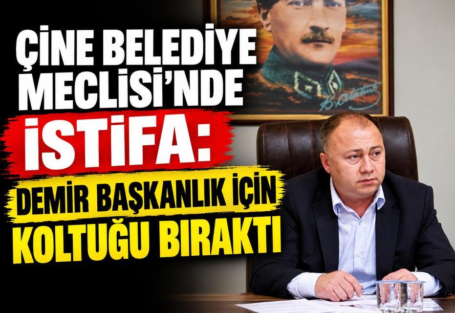 Çine Belediye Meclisi’nde istifa: Demir Başkanlık için koltuğu bıraktı