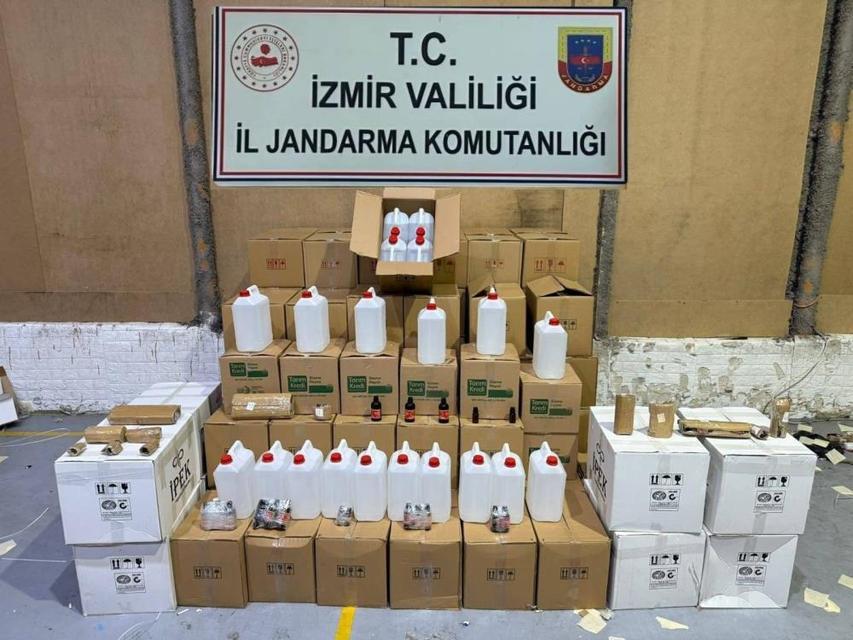 2 bin 850 litre etil alkol ele geçirildi
