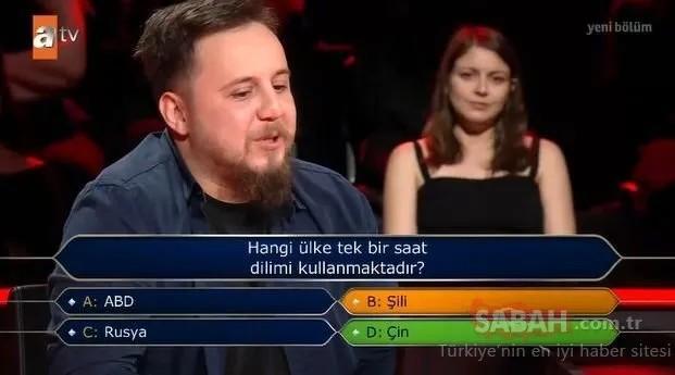'Hangi ülke tek bir saat dilimi kullanmaktadır?'