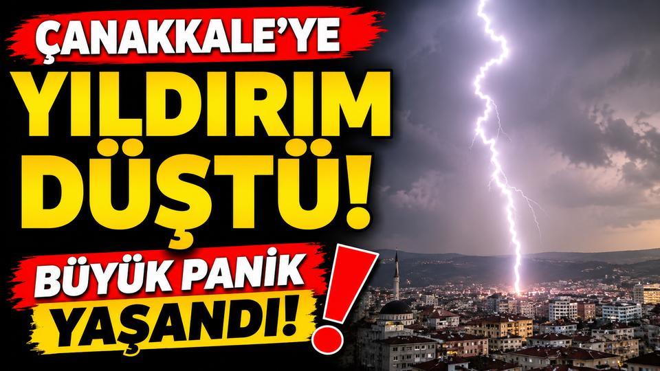 Çanakkale'de yıldırım yangın çıkardı