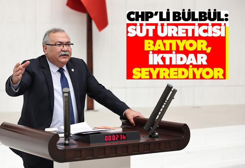 CHP’li Bülbül: Süt üreticisi batıyor, iktidar seyrediyor