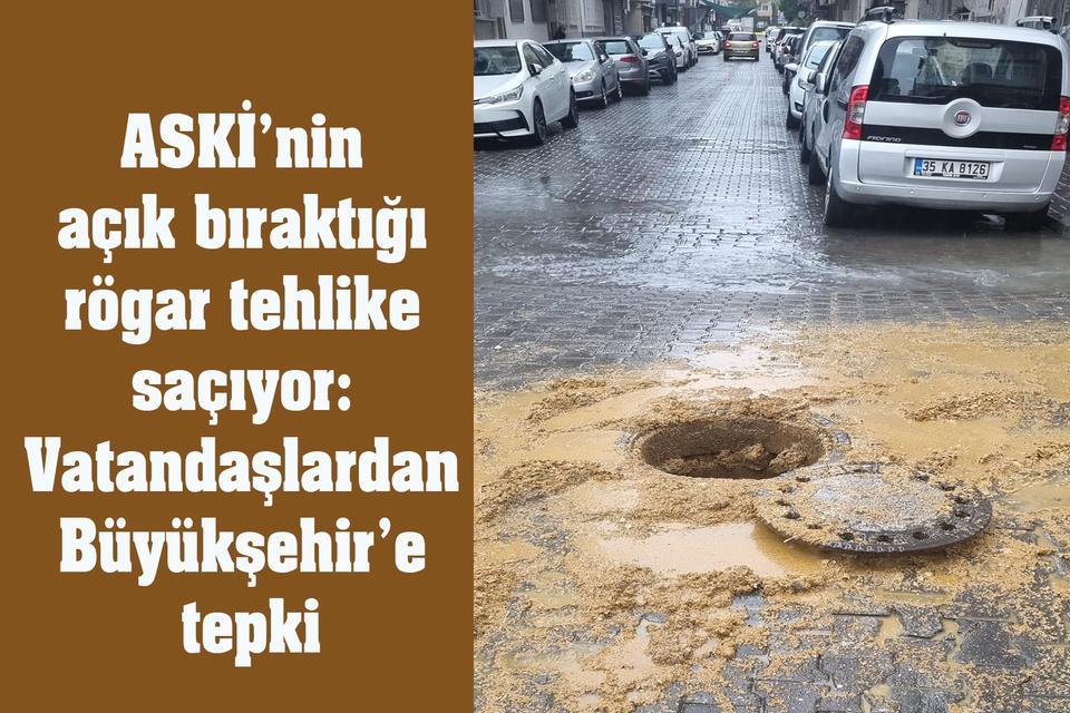 ASKİ’nin açık bıraktığı rögar tehlike saçıyor: Vatandaş Büyükşehir’e tepki