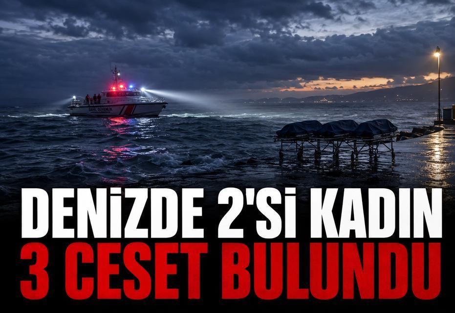 Denizde 2'si kadın 3 ceset bulundu