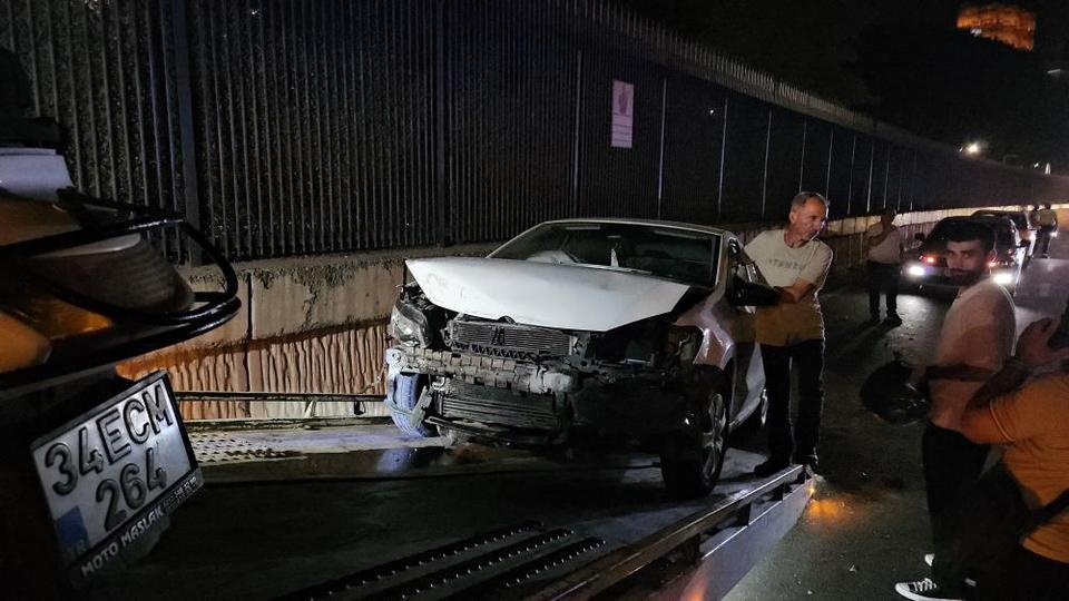 Trafikte makas atarak ilerledi, zincirleme kazaya sebep oldu