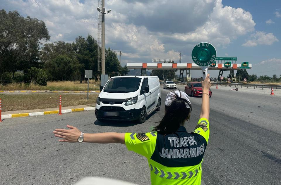 Aydın’da otoyolda kaçarken yakalandı