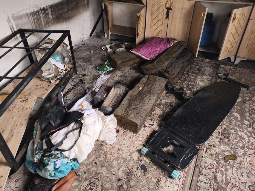 Çıkan yangında 2 aylık bebek yanarak yaralandı