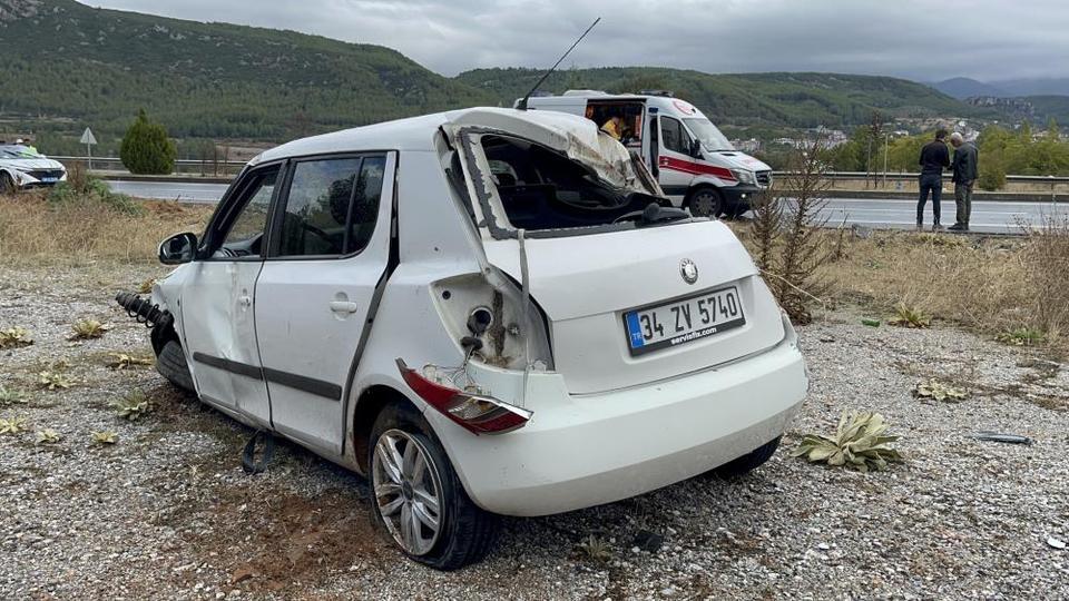 Yağış kazaya sebep oldu: 1 yaralı