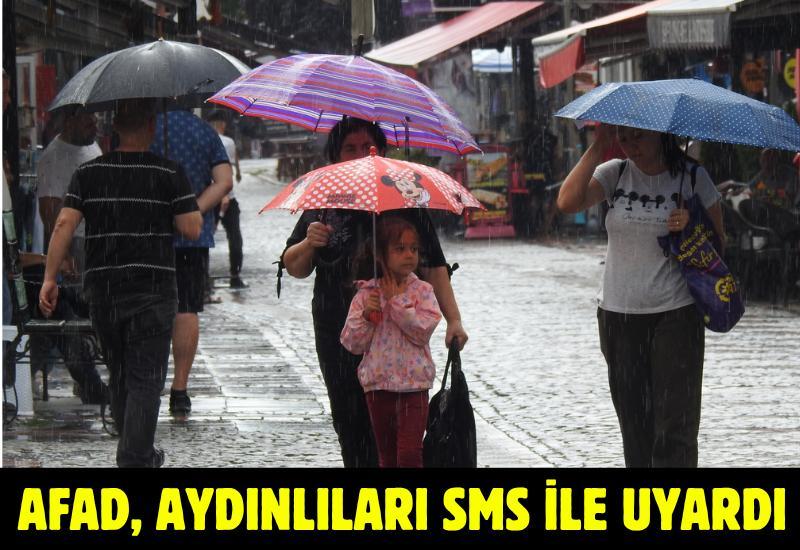 AFAD, Aydınlıları SMS ile uyardı