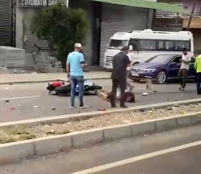 Trafik kazasında inanılmaz kurtuluş