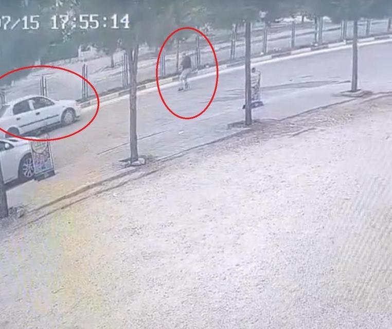 Otomobil yayaya çarptı