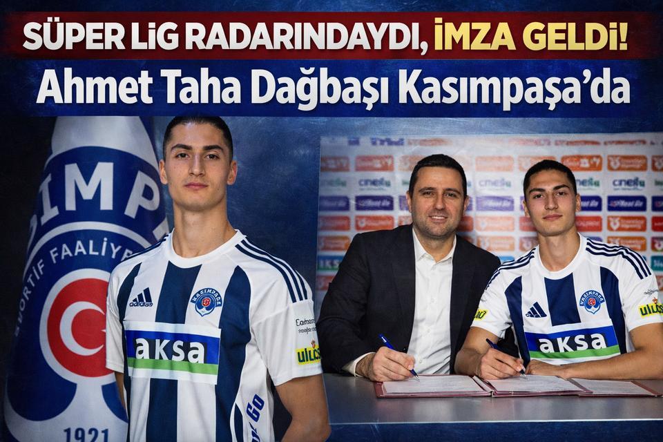 Süper Lig Radarındaydı, İmza Geldi! Ahmet Taha Dağbaşı Kasımpaşa’da