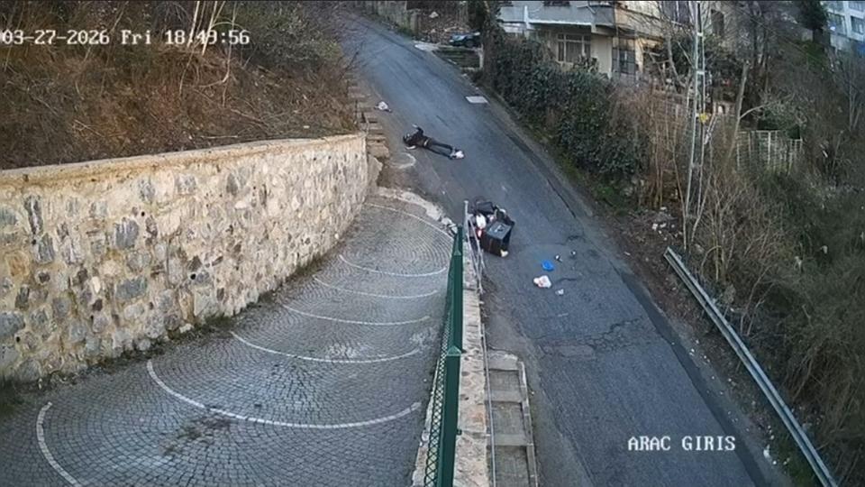 Bozuk yolun sebep olduğu kazada 1 kişi yaralandı