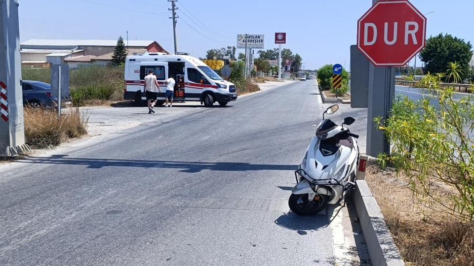 Otomobil motosikletle çarpıştı: 1 yaralı