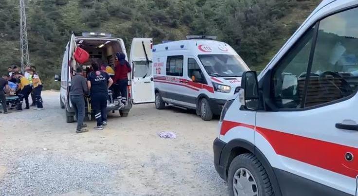 İZMİR-ANKARA HIZLI TREN HATTI İNŞAATINDA KAZA: 9 YARALI