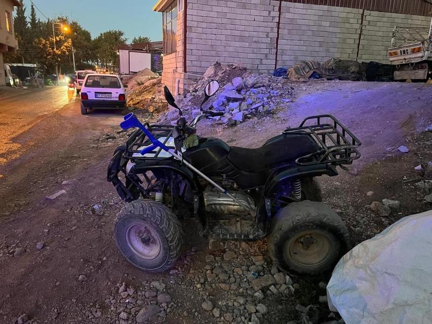 Devrilen ATV’nin sürücüsü yaralandı