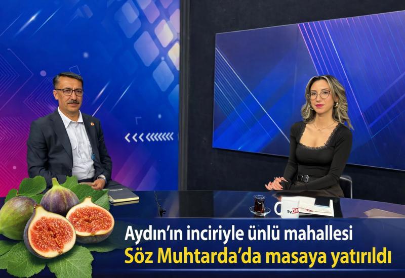 Aydın’ın inciriyle ünlü mahallesi Söz Muhtarda’da masaya yatırıldı