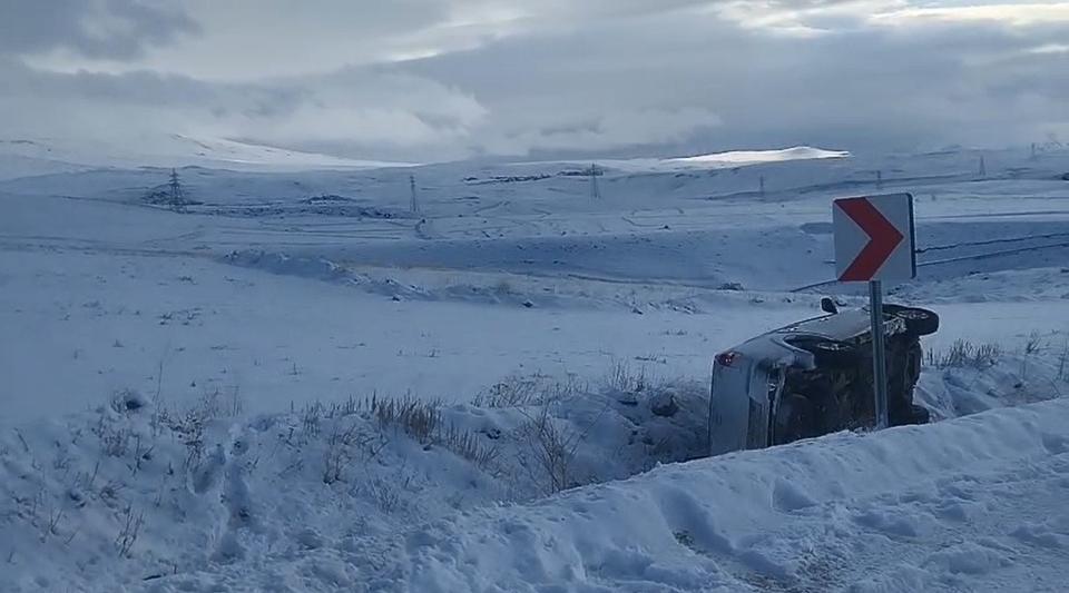 Otomobil takla attı: 1 yaralı