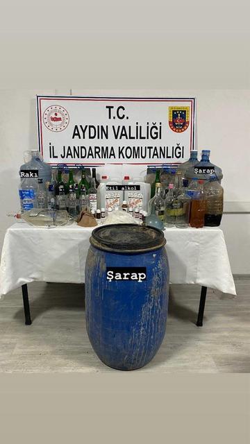 KARACASU'DA 290 LİTRE SAHTE ALKOL ELE GEÇİRİLDİ