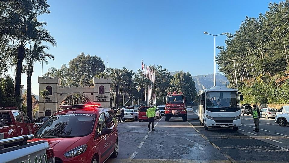 Marmaris'te otel yangını