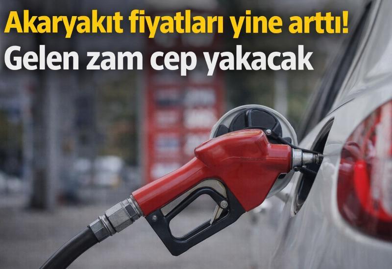 Akaryakıt fiyatları yine arttı! Gelen zam cep yakacak