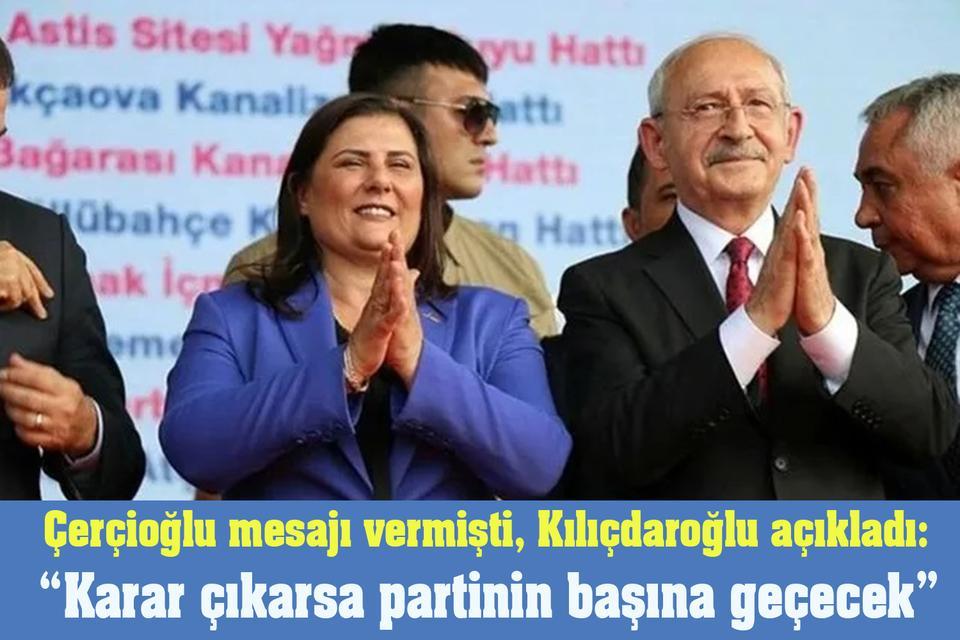 Çerçioğlu mesajı vermişti, Kılıçdaroğlu açıkladı