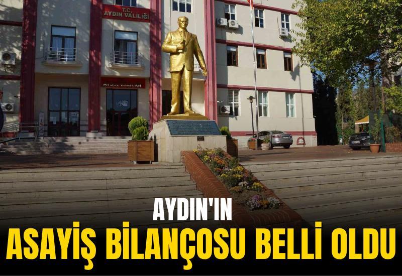 Aydın'ın asayiş bilançosu belli oldu