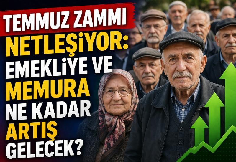Temmuz zammı netleşiyor: Emekliye ve memura ne kadar artış gelecek?