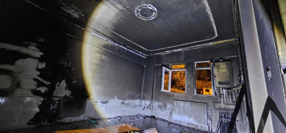 Ev yangını korkuttu