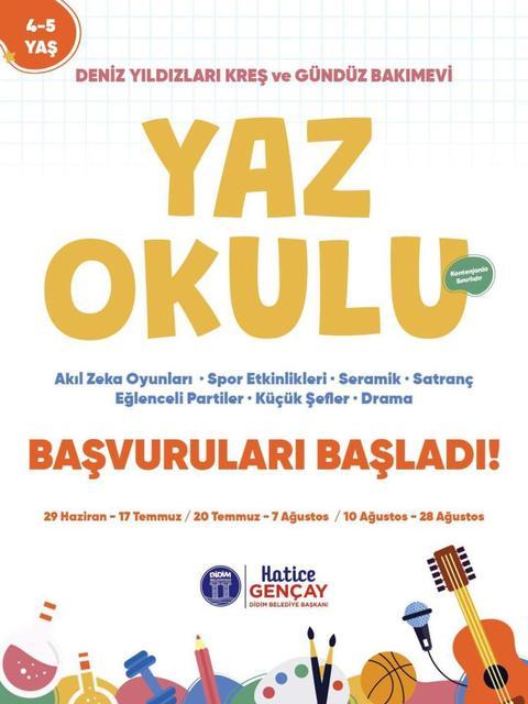 Didim Belediyesi'nden yaz okulu programı