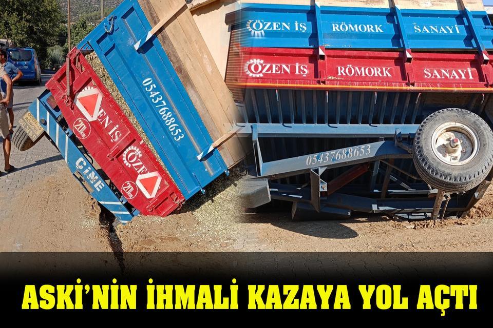 ASKİ’nin ihmali kazaya yol açtı