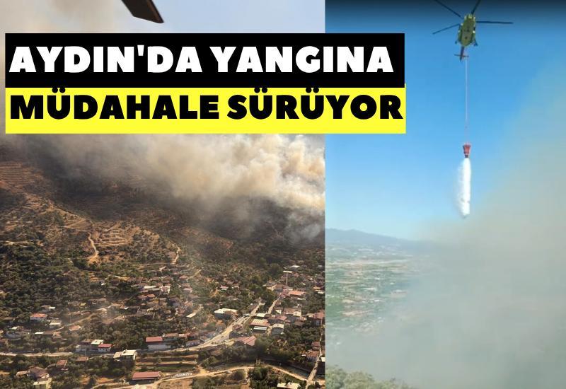 Aydın'da yangına müdahale sürüyor