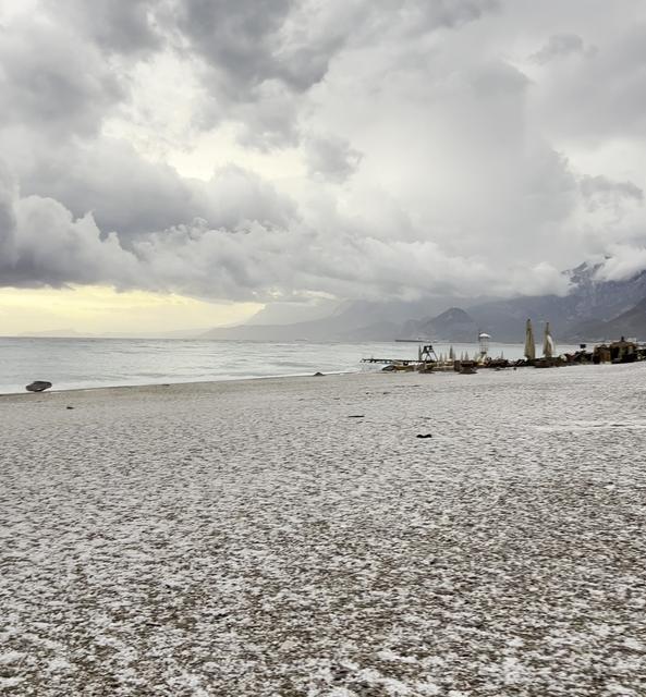 15 dakikada kışı yaşadılar