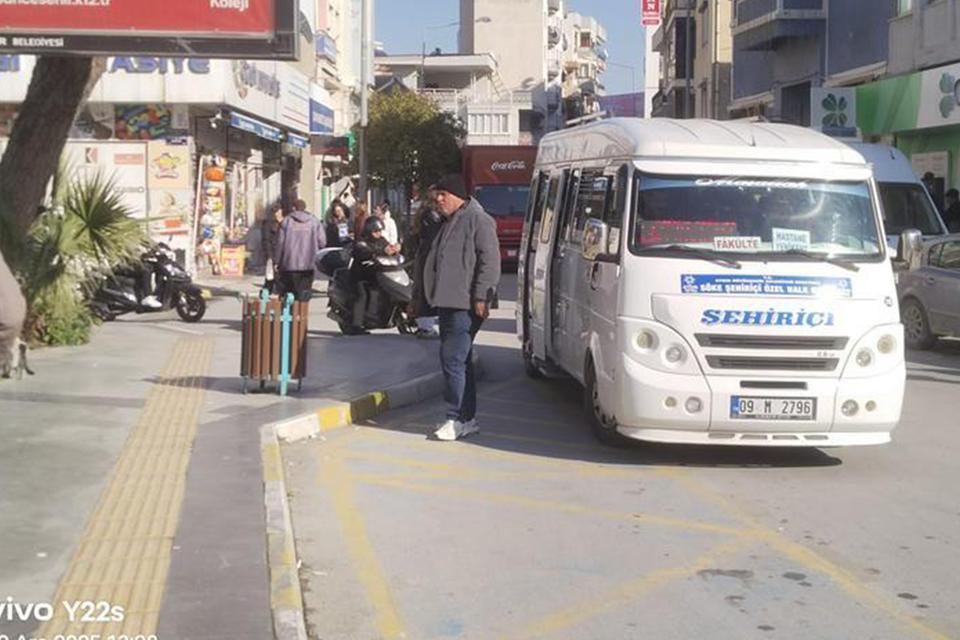Söke’de dolmuş rotaları değişti