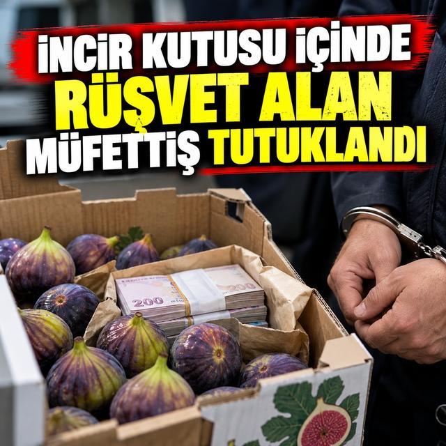 İncir kutusu içinde rüşvet alan müfettiş tutuklandı