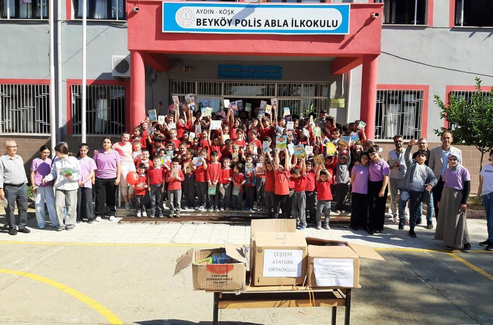 Çeştepe Atatürk Ortaokulu öğrencilerinden anlamlı dayanışma
