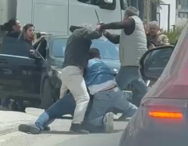 Satırlı maganda yakalandı
