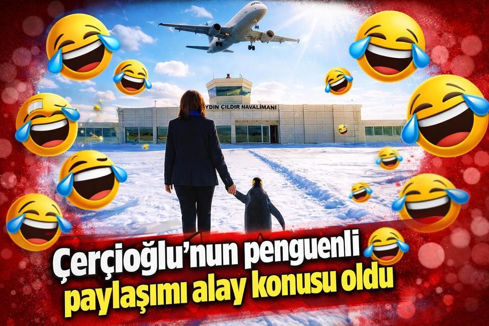 Çerçioğlu’nun penguenli paylaşımı alay konusu oldu