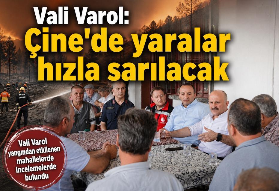 Vali Varol: Çine’de yaralar hızla sarılacak