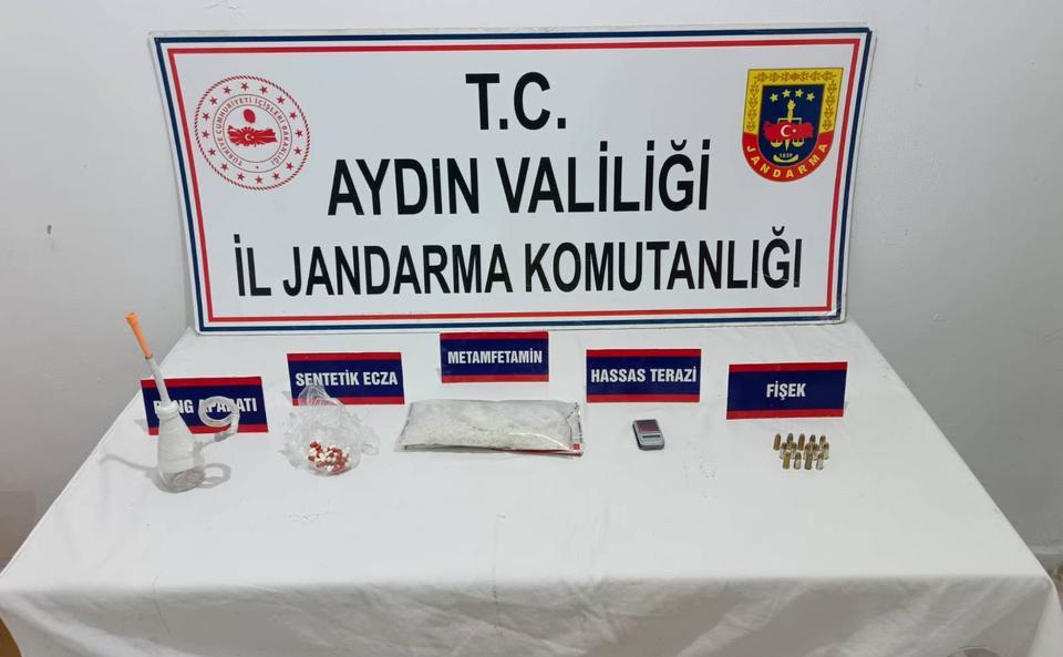 Aydın’da 1 kilo 100 gram metamfetamin ele geçirildi