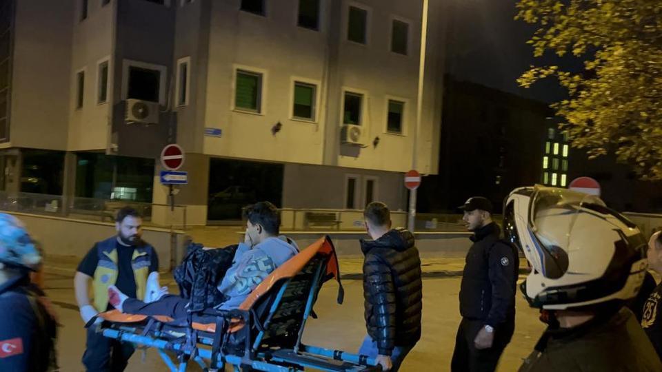 Otomobille motosiklet çarpıştı: 1 yaralı