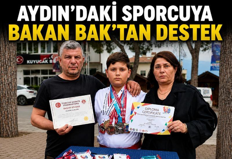 Aydın'daki sporcuya Bakan Bak’tan destek