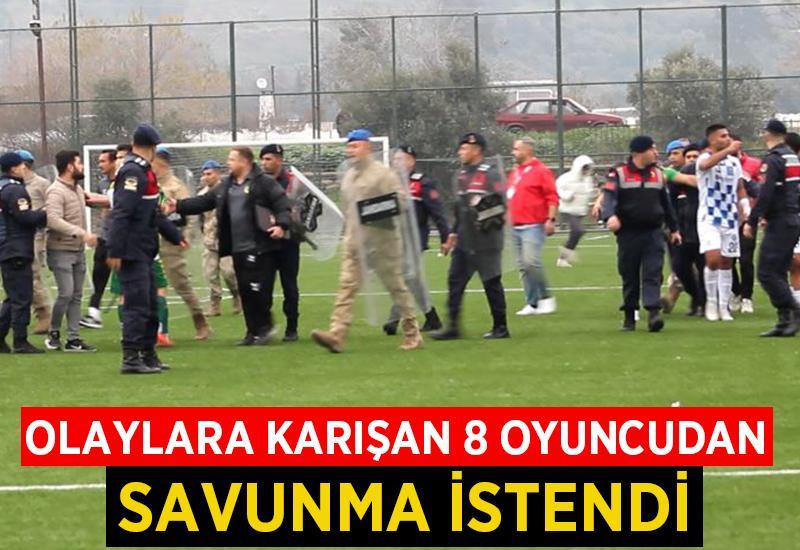 Olaylara karışan 8 oyuncudan savunma istendi