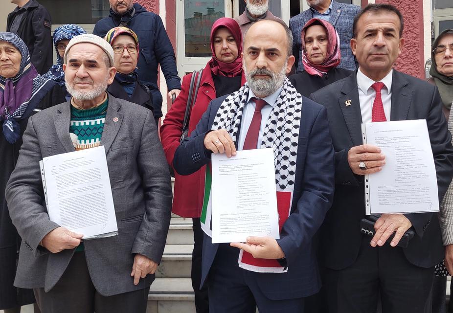 Saadet Partisi Aydın İl Başkanlığı İsrailli yöneticiler hakkında suç duyurusunda bulundu