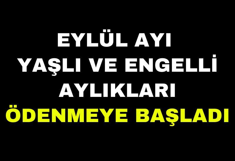 Eylül ayı yaşlı ve engelli aylıkları ödenmeye başladı