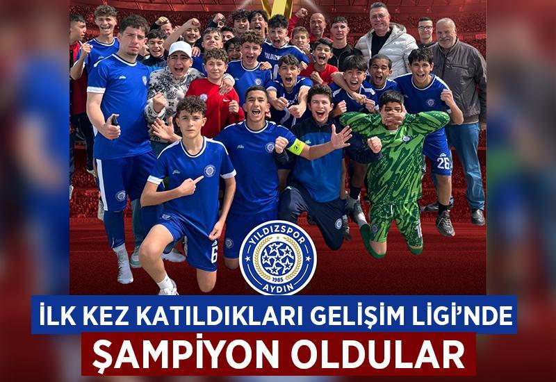 Aydın Yıldızspor, TFF Gelişim Ligi'nde şampiyonluğa ulaştı
