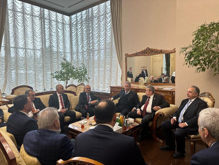 HULUSİ AKAR: "ARTIK KİMSE TÜRKİYE VE AZERBAYCAN'A YAN BAKAMAYACAK" HULUSİ AKAR BAŞKANLIĞINDAKİ HEYET AZERBAYCAN'DA
